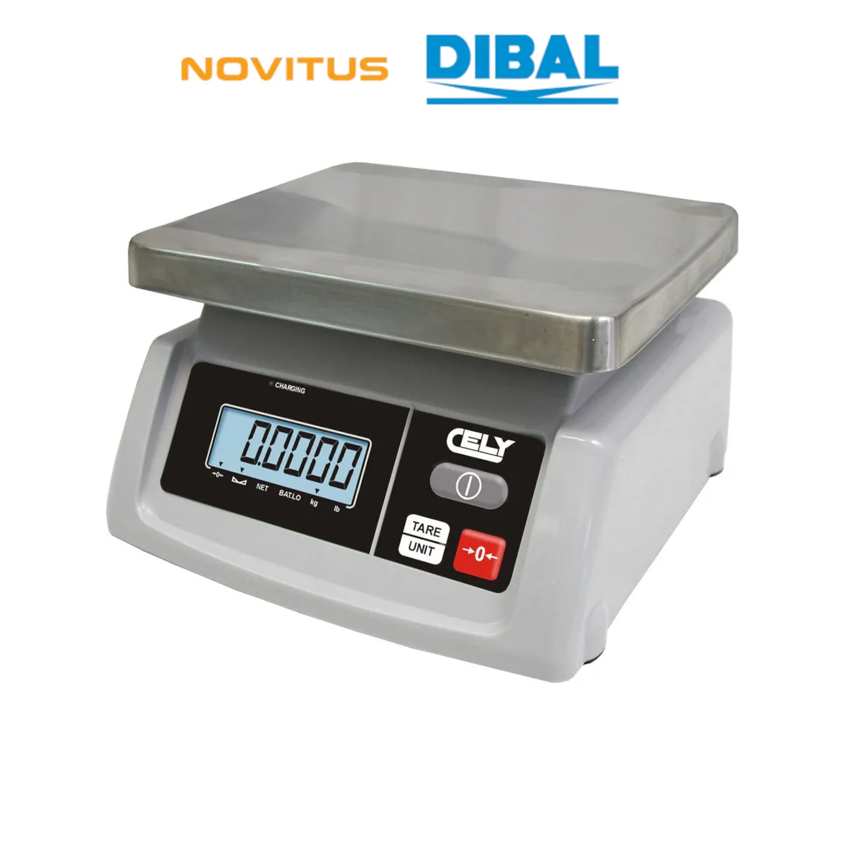 Waga kontrolna NOVITUS DIBAL PS-50 3/6 kg - widok z przodu pod kątem