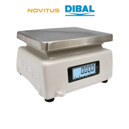 Waga kontrolna NOVITUS DIBAL PS-50 3/6 kg - widok z tyłu pod kątem