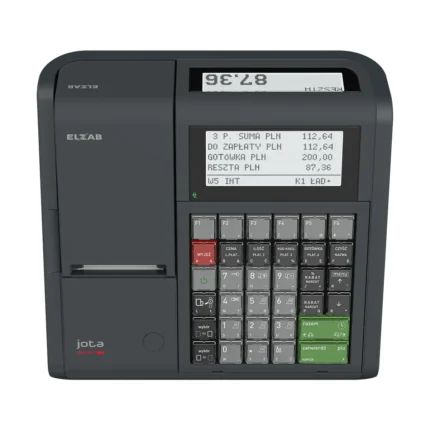 Kasa fiskalna ELZAB JOTA – widok z góry od przodu