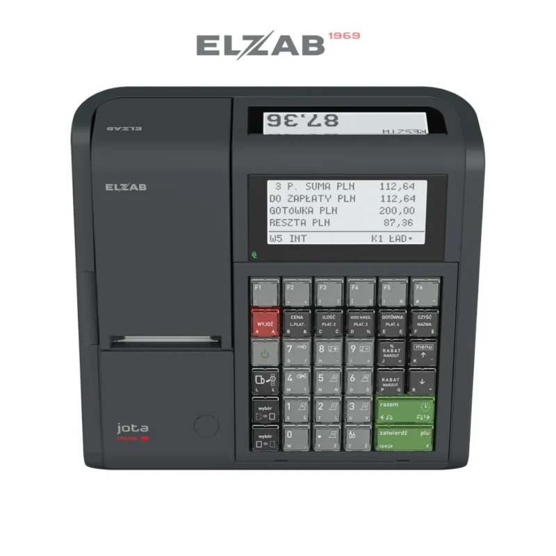 Kasa fiskalna ELZAB Jota - widok z góry