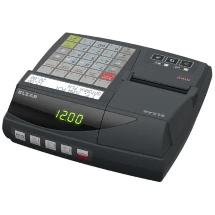 Kasa fiskalna ELZAB MINI LAN/BT/GPRS – widok z góry pod kątem od przodu