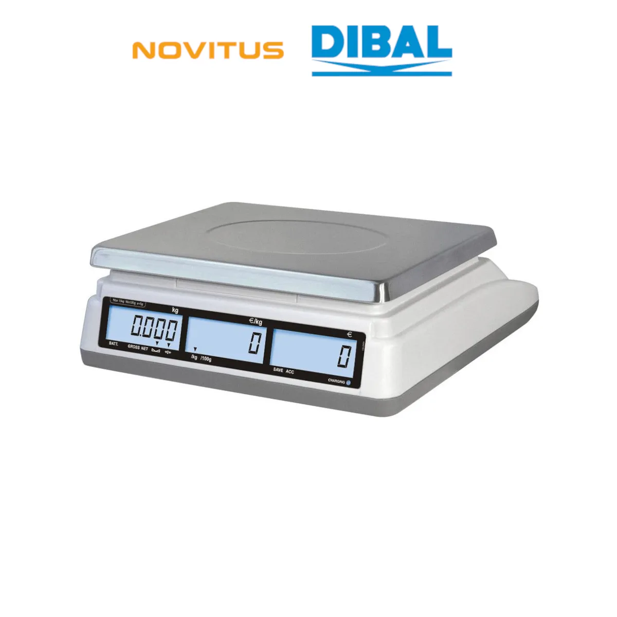 Waga kalkulacyjna DIBAL SPC-S - widok z tyłu pod kątem