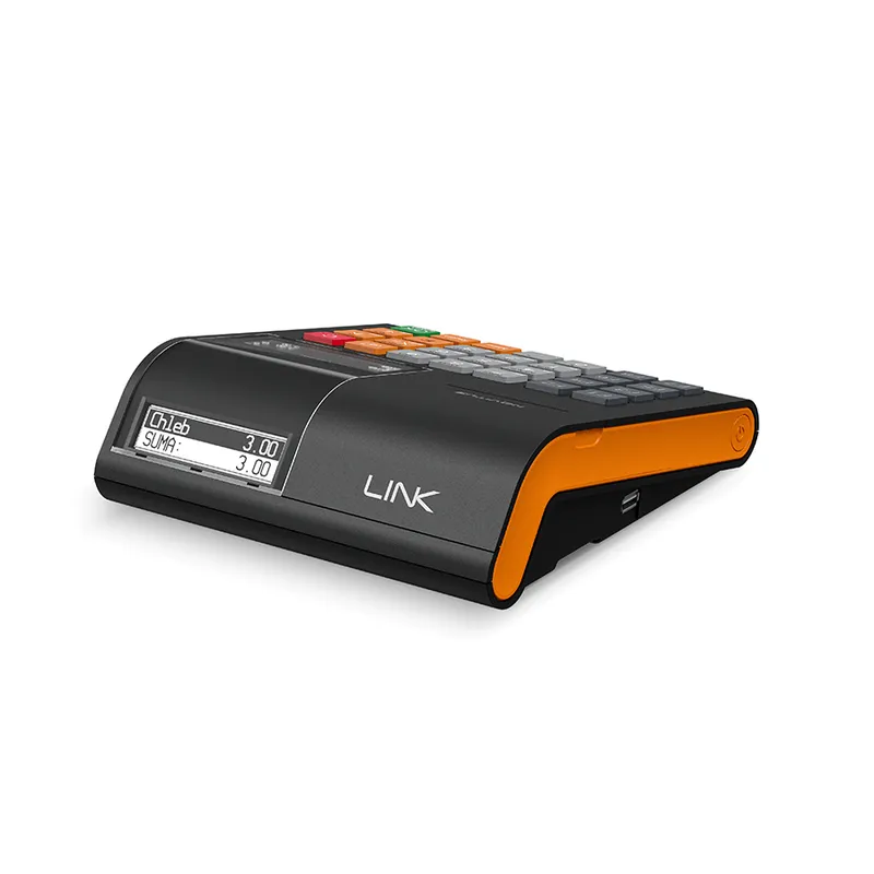 Kasa fiskalna NOVITUS LINK ONLINE GSM24 – widok z przodu po skosie