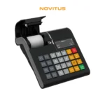 Kasa fiskalna NOVITUS LINK ONLINE - widok z góry pod kątem z otwartą pokrywą na rolkę fiskalną