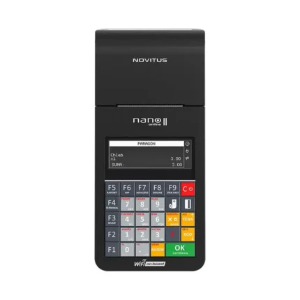 Kasa fiskalna NOVITUS NANO II ONLINE GSM24m – widok z góry.