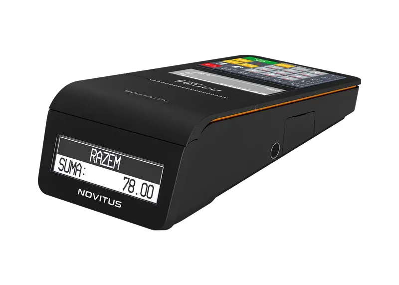 Kasa fiskalna NOVITUS NANO II ONLINE GSM24m – widok z góry.
