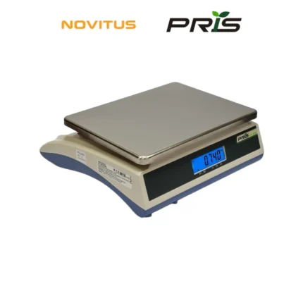 Waga kontrolna NOVITUS PRIS EW-200 6/15 kg - widok z tyłu pod kątem