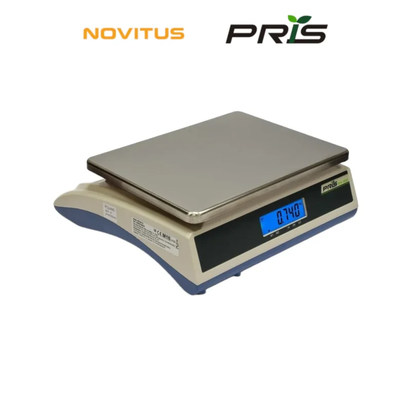 Waga kontrolna NOVITUS PRIS EW-200 6/15 kg - widok z tyłu pod kątem