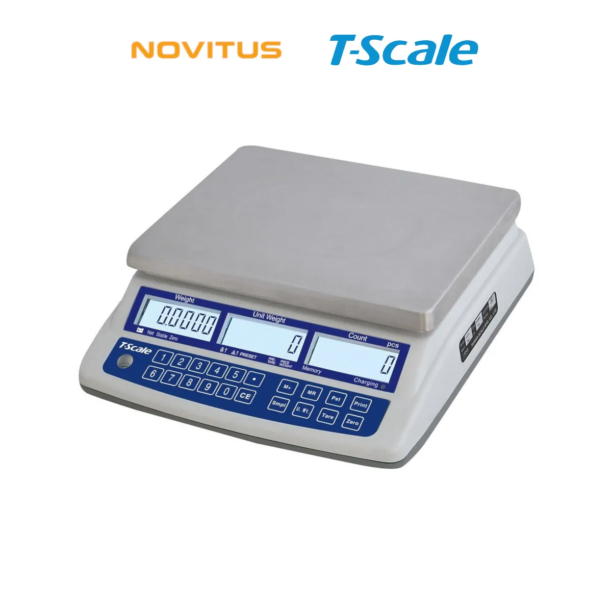Waga kontrolna NOVITUS T-SCALE AHC - widok z przodu pod kątem