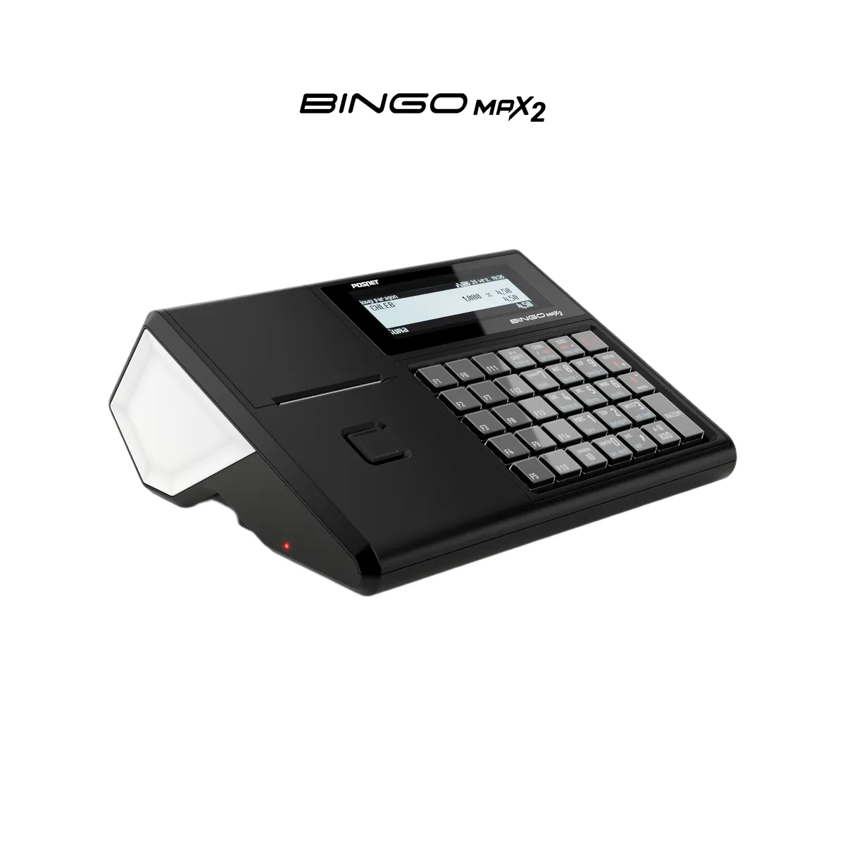 Kasa fiskalna POSNET BINGO MAX2 - widok z przodu pod kątem