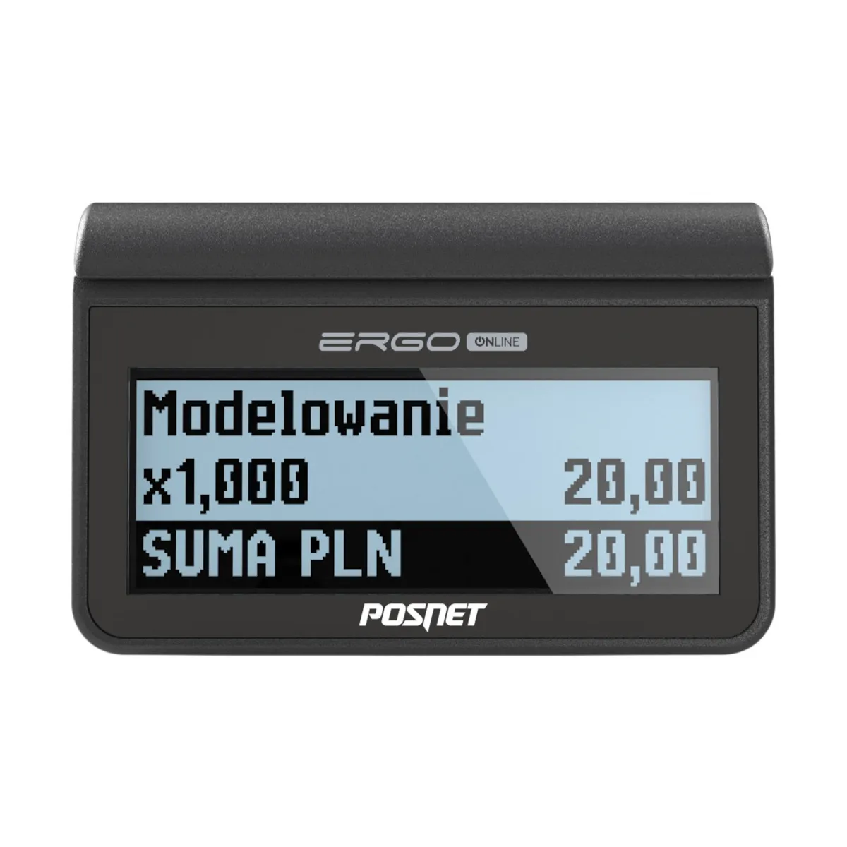 Kasa fiskalna POSNET ERGO ONLINE - widok od frontu