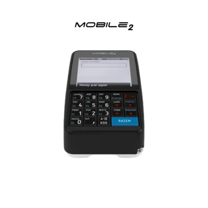 Kasa fiskalna POSNET MOBIEL2 ONLINE - widok z przodu