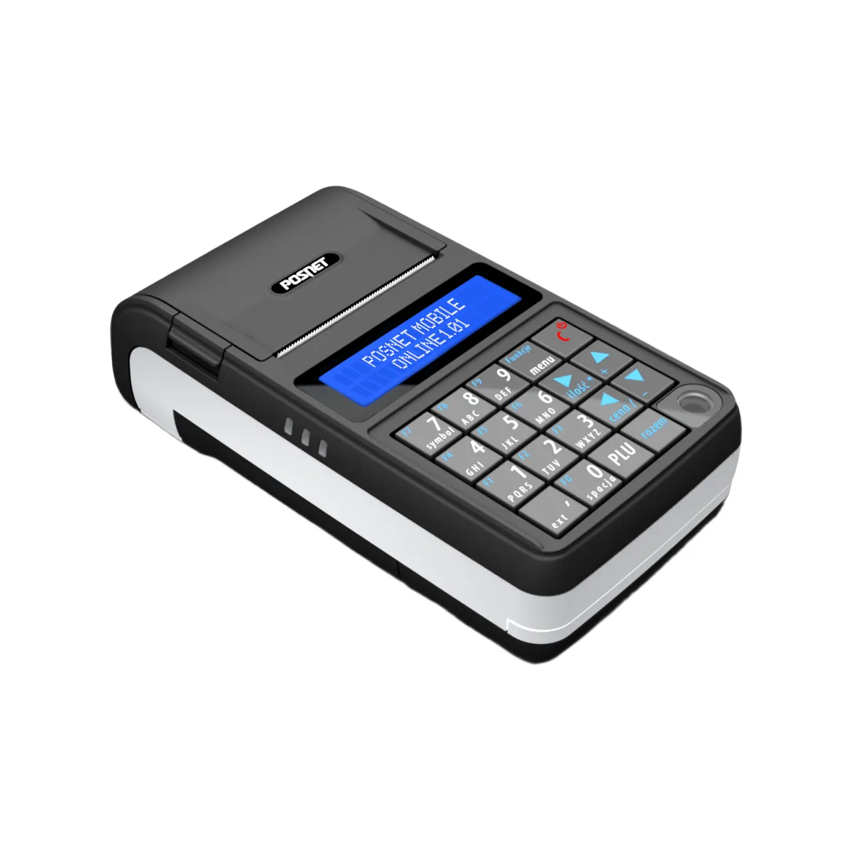 Kasa fiskalna POSNET MOBILE ONLINE - widok z góry pod kątem