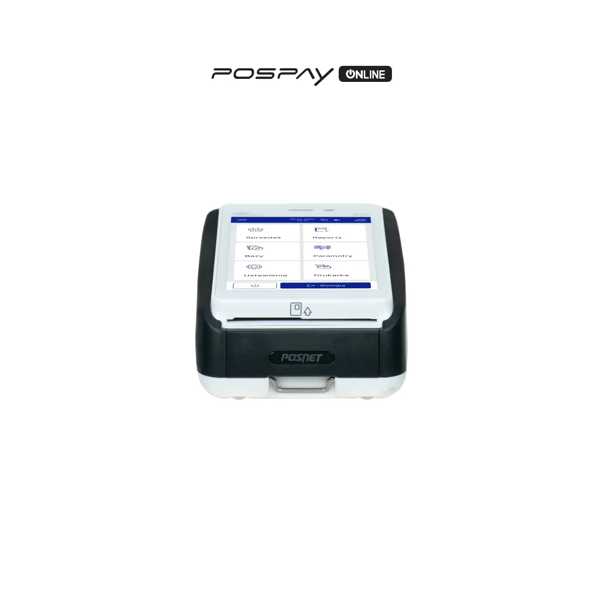 Kasa fiskalna POSNET POSPAY2 ONLINE - widok z przodu