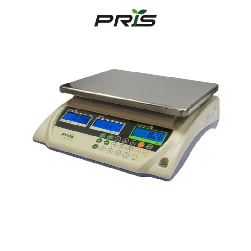Waga kalkulacyjna PRIS EP-210S RS - widok z przodu pod kątem