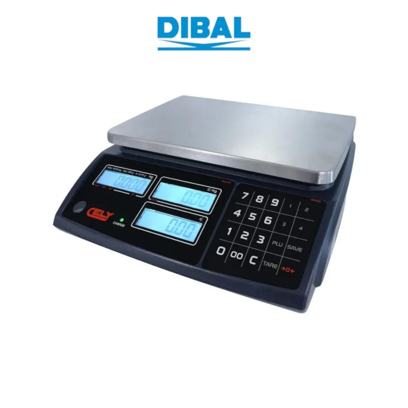 Waga kalkulacyjna DIABL PI-100S RS - widok z przodu pod kątem