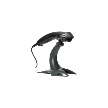 Czytnik kodów kreskowych HONEYWELL VOYAGER 1200G - widok z boku z podstawką