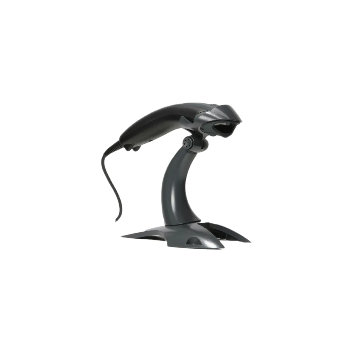 Czytnik kodów kreskowych HONEYWELL VOYAGER 1200G - widok z boku z podstawką