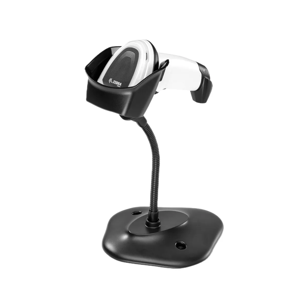 Czytnik kodów kreskowych ZEBRA DS8108 - widok z przodu z podstawką
