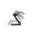 Czytnik kodów kreskowych DATALOGIC QW2100 - widok z boku wraz z podstawką - kolor czarny