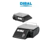 Waga etykietująca DIBAL D545S A - widok z przodu oraz z tyłu pod kątem