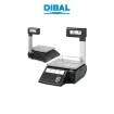 Waga etykietująca DIBAL D-545T A - widok z przodu oraz z tyłu pod kątem