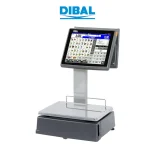 Waga etykietująca DIBAL D-955DB 12,1' + 7' cali - widok z przodu pod kątem