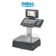 Waga etykietująca DIBAL S-545DB - widok z przodu pod kątem