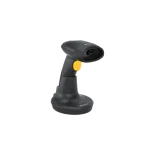 Czytnik kodów kreskowych NEWLAND HR32 MARLIN BT SD - widok z boku pod kątem wraz z podstawką