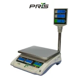 Waga kalkulacyjna PRIS EP-210T RS - widok z przodu pod kątem z zamontowanym wysięgnikiem